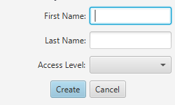 Add Employee sub-view