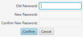 Change Password dialog