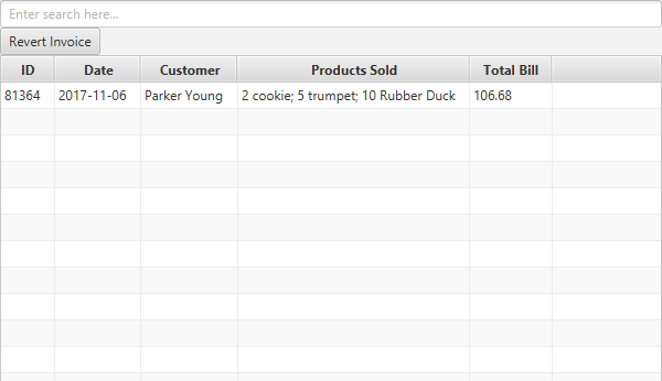 Update Products view